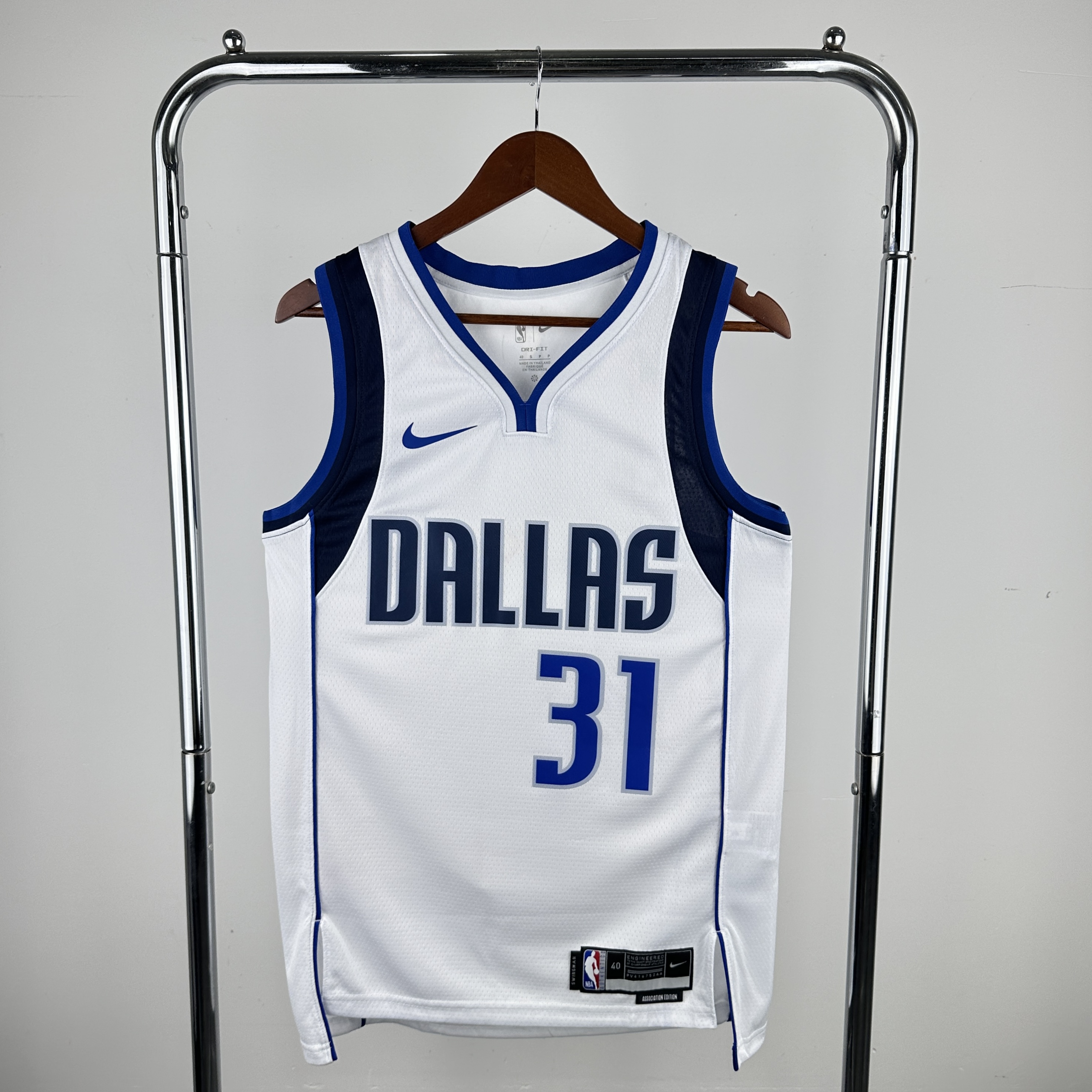 Men Dallas Mavericks #31 Thompson White Seasons Nike 2024 NBA Jersey->philadelphia 76ers->NBA Jersey